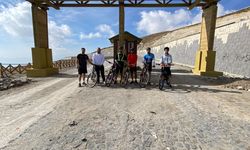 Tatvanlı bisikletçiler Nemrut Kalderası’nda zirveye pedal çevirdi