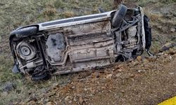 Aşkale’de takla atan otomobilde 2 kişi yaralandı
