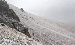 Çakmak Dağı’na yılın ilk karı yağdı