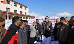 Doğubayazıt'ta çiftçilere 20 ton buğday tohumu desteği