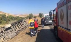 Elazığ'da tır şarampole yuvarlandı: 1 yaralı