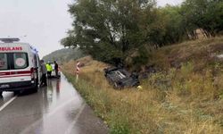 Erzurum'da belediye aracı devrildi: 2 yaralı