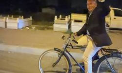 Iğdır'da Cumhuriyet coşkusuna bisikletiyle katıldı