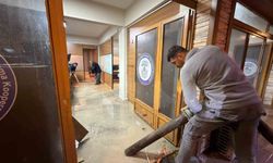 Kemaliye’de dolu ve sağanak nedeniyle taşkınlar meydana geldi