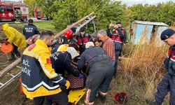 Malatya'da 25 metrelik kuyuya düşen genç sağ çıkarıldı
