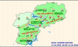 Meteoroloji’den Tunceli için kuvvetli yağış uyarısı