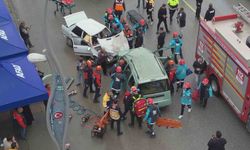 Muş'ta 100 personelin katılımıyla trafik kazası tatbikatı gerçekleştirildi