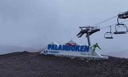 Palandöken'de kar yağışı etkisini sürdürüyor