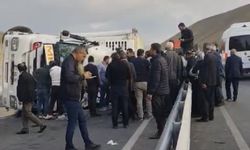Van yolunda tır yan yattı: 1 yaralı