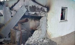 Varto'da yangın faciası: 5 büyükbaş hayvan telef, evin çatısı yandı