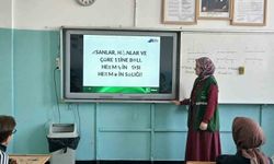 Yeşilay Kars Şubesi'nden öğrencilere bilgilendirme etkinliği