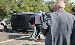 Adilcevaz-Patnos yolunda takla atan araçta 2 kişi yaralandı