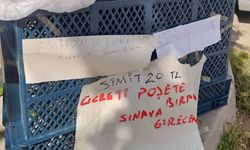 Simit tezgahına not bıraktı, geleceği için sınava girdi