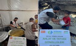 Yetim Ehli Derneği Ahlat ve Tatvan gönüllülerinden Gazze’de yemek ikramı
