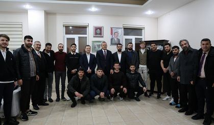 Rektör Elmastaş ve Kaymakam Demirer’den öğrenci yurtlarına ziyaret