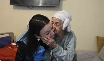101 yaşındaki hastaya evde sağlık hizmeti