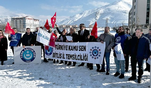 Türkiye Kamu Sen'den memur ve emekli zamlarına ilişkin basın açıklaması