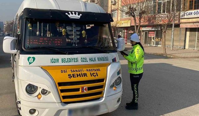 Iğdır’da trafik denetimleri