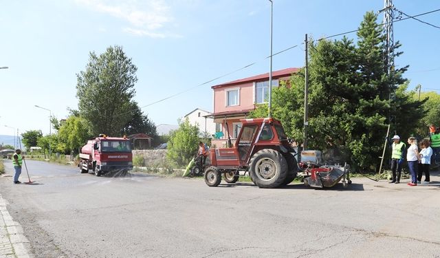 Ardahan’da mahallede temizlik ve bakım çalışması