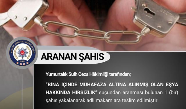 Bingöl’de aranan 4 şüpheli yakalandı