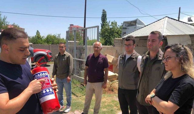 Iğdır’da yangın güvenliği eğitimi verildi