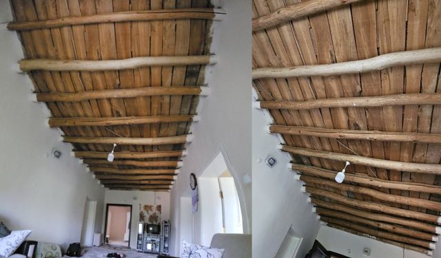 Asırlık tahta damlar yıllara meydan okuyor