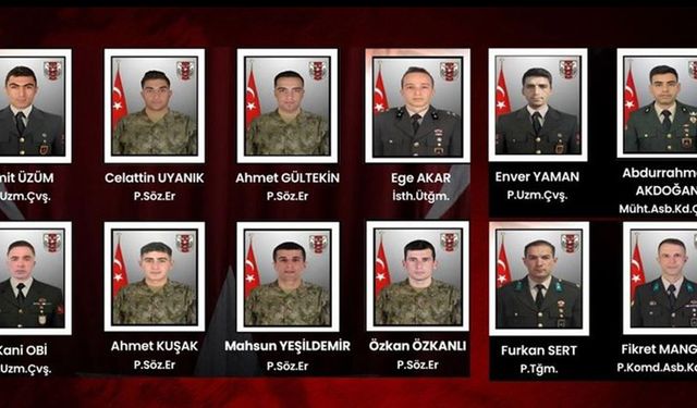 MSB'den 12 askerimizin şehit olduğu olayla ilgili iddialara yanıt