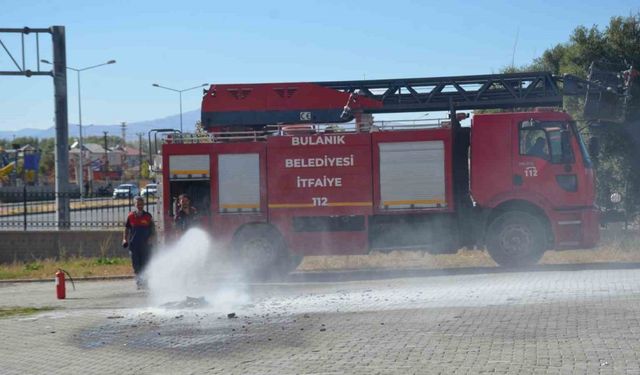 Bulanık Kaymakamlığında yangın tatbikatı yapıldı