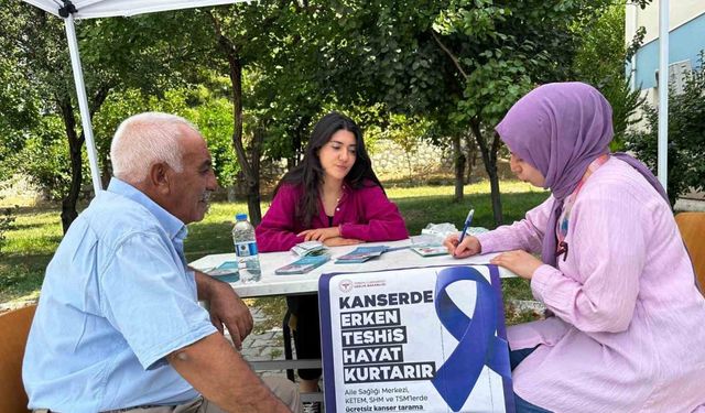 Çemişgezek’te kanserde erken teşhis için farkındalık etkinliği