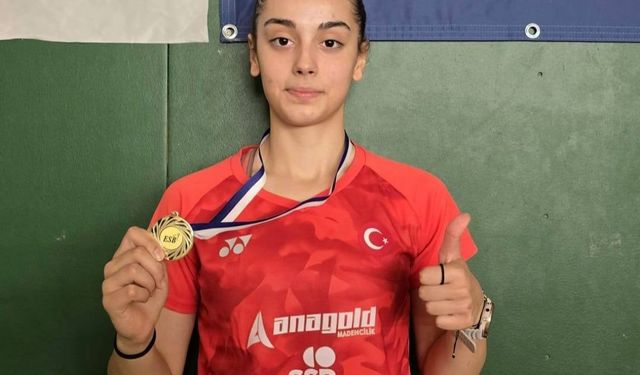 Erzincanlı milli sporcu badmintonda şampiyon oldu