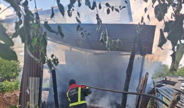 Tandırda unutulan köz yangına neden oldu