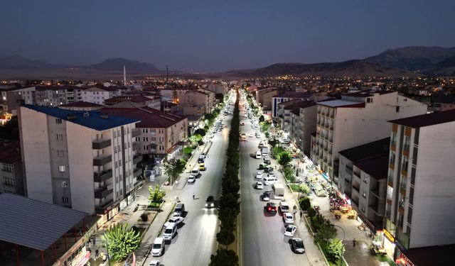 Güroymak sokakları ışıl ışıl oldu