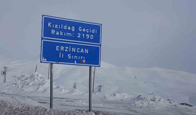 Erzincan’ın yüksek kesimlerinde kar yağışı etkili oldu