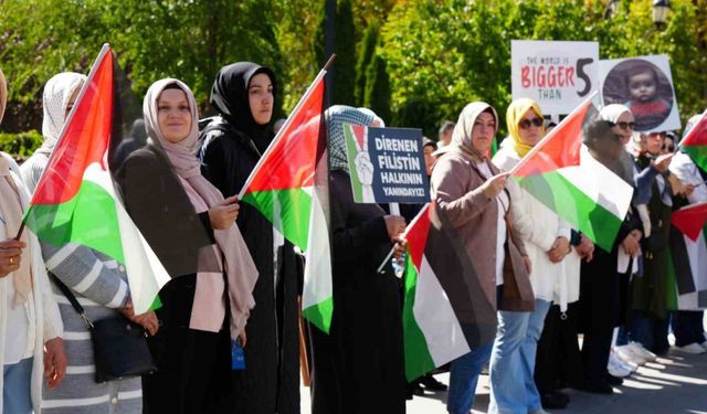 Erzurumlu kadınlardan Gazze’ye destek