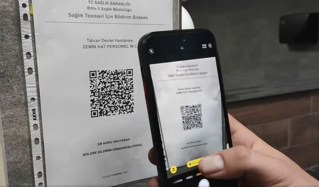 Bitlis’te tüm hastanelerde “QR Kod Temizlik Uygulaması” başladı