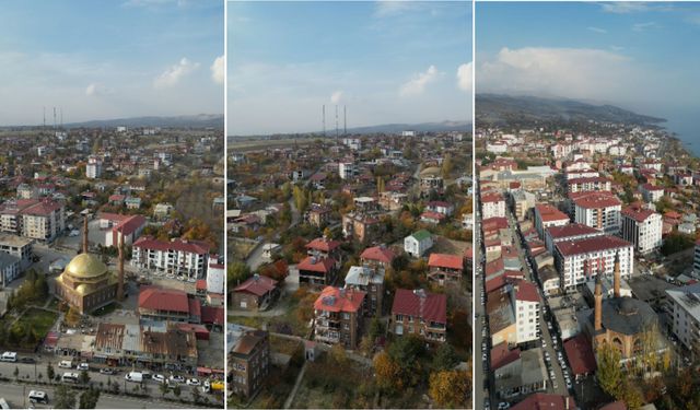 Ahlat’ın sonbahar güzelliği havadan görüntülendi