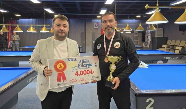 Battalgazi’de 3 Bant Bilardo Turnuvası sona erdi