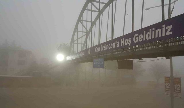 Erzincan güne yoğun sisle başladı
