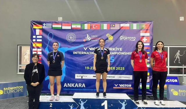 Erzincanlı badmintonculardan uluslararası şampiyonada 3 altın, 2 bronz madalya kazandı