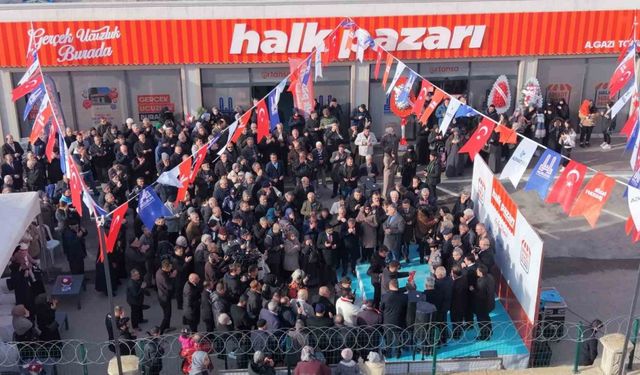 Erzurum'da Halk Pazarı’nın 9. şubesi açıldı