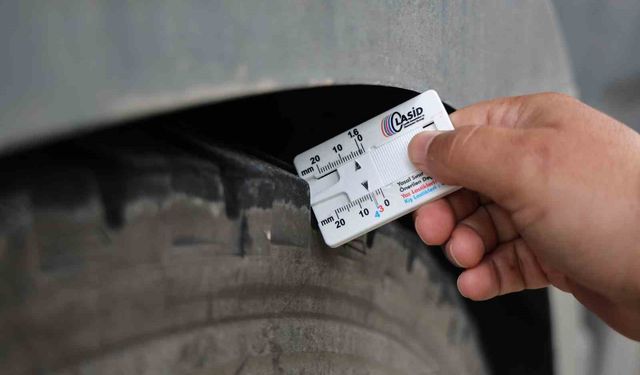 Kış lastiği takmayan sürücülere 5 bin 856 lira ceza kesildi