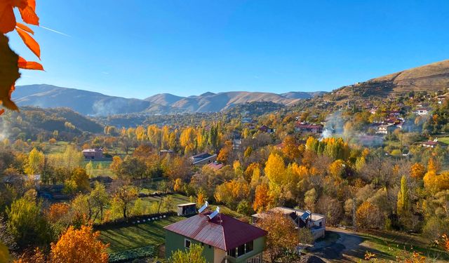 Bitlis’te sonbahar renkleri görsel şölen sunuyor