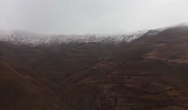 Hizan’ın yüksek kesimleri beyaza büründü