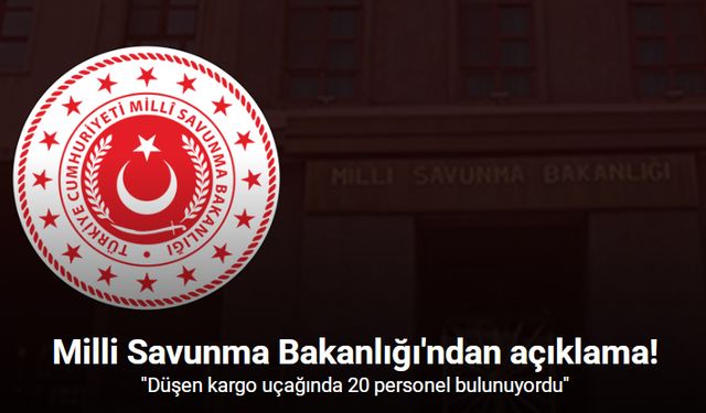 Askeri kargo uçağı düştü!