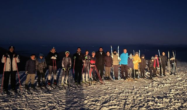 Kayaklı koşu Sporcuları sezona Nemrut’ta başladı