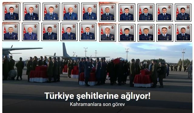 Türkiye şehitlerine ağlıyor! Kahramanlara son görev