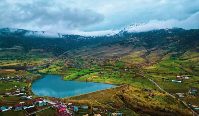 Güroymak Barajı’nda sonbahar büyüsü