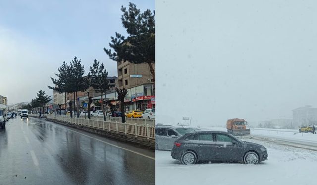 Bitlis’te Aynı Günde İki Mevsim Yaşandı