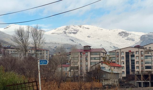 Adilcevaz’da yüksek dağlar beyaza büründü