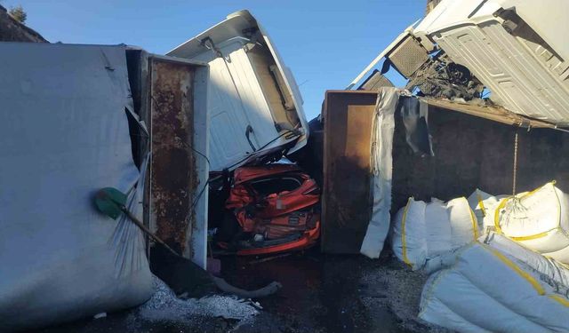 Ardahan'da zincirleme kazada 1 kişi yaralandı